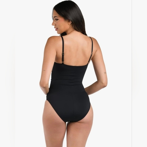 La Blanca Island Goddess Shirred Side Women's Bathing Suit #676 - Picture 5 of 9